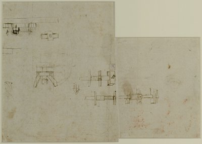 Elements of a machine, c. 1489-90 by Leonardo da Vinci